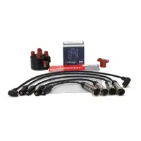 BERU Verteilerkappe + BREMI Finger + Kabelsatz f&uuml;r VW Golf 1 2 Passat 1.6 1.8 GTI