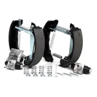 DELPHI Bremstrommeln + BOSCH Backen + Bremszylinder f&uuml;r VW Polo 6N Lupo Arosa Mii hinten