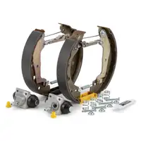 ZIMMERMANN Bremstrommeln + BOSCH Bremsbacken + Bremszylinder f&uuml;r SMART Fortwo 451 hinten