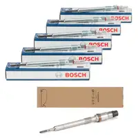 6x BOSCH Gl&uuml;hkerze + ORIGINAL Drucksensor-Gl&uuml;hkerze f&uuml;r AUDI A4 B8 A6 C7 8RB 4LB 3.0 TDI
