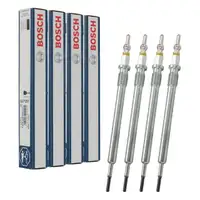 4x BOSCH 0250703008 Glow Plug for MERCEDES A-, B-, C-, E-, and S-Class OM651 OM654 0011598001