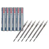 6x BOSCH 0250603024 Gl&uuml;hkerze f&uuml;r MERCEDES W204 W211 W212 W461 W463 W164 OM642 0011596601