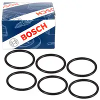 6x BOSCH O-Ring Dichtring Einspritzd&uuml;se f&uuml;r BMW E46 E90-93 E39 E60 E61 X3 M57 13537787236