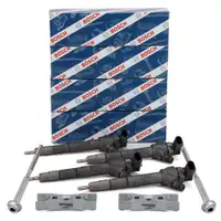 4x BOSCH Einspritzd&uuml;se + 2x Halter + Schraube f&uuml;r AUDI A4 B8 A5 A6 C7 Q3 8U Q5 8RB 2.0 TDI