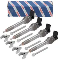 4x BOSCH Einspritzd&uuml;se + Halterung f&uuml;r BMW F40 F44-46 G20 G30 X1 X2 X3 MINI F54 F60 B47