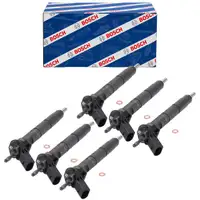 6x BOSCH Einspritzd&uuml;se f&uuml;r MERCEDES W204 W212/213 W166 X204 X253 W221/222 OM642 6420701187