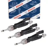 3x BOSCH 0261500437 Einspritzventil f&uuml;r BMW F40 F44 F45 F46 X1 F48 X2 F39 B38 13538656548