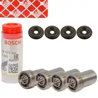4x BOSCH Einspritzd&uuml;se Zapfend&uuml;se + Dichtring f&uuml;r VW Golf 2 Passat B2 T3 1.6/1.7 D/TD