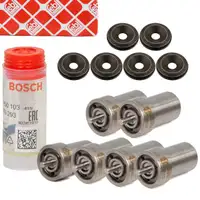 6x BOSCH Einspritzd&uuml;se Zapfend&uuml;se + Dichtring f&uuml;r VW LT I 25-35/40-55 2.4 D/TD