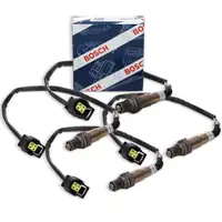 4x BOSCH VOR+NACH Kat Lambdasonde f&uuml;r JEEP Grand Cherokee 3 4 4.7/5.7/6.1 V8 Wrangler 3