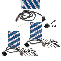 3x BOSCH VOR+NACH Kat Lambdasonde f&uuml;r AUDI A4 S4 (8E B6 B7) A6 (4B C5) 3.0