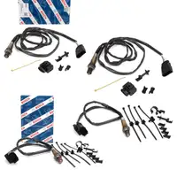 4x BOSCH VOR+NACH Kat Lambdasonde f&uuml;r AUDI A4 S4 (8E B6 B7) A6 (4B C5) 3.0