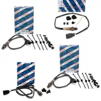 4x BOSCH VOR+NACH Kat Lambdasonde f&uuml;r VW Touareg 7P PORSCHE Cayenne 92A 3.0 3.6 V6