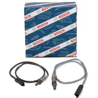 2x BOSCH NACH Kat Lambdasonde f&uuml;r BMW E46 E60 E61 E65-67 X3 E83 X5 E53 Z4 E85 M52 M54
