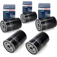 5x BOSCH 0451103033 &Ouml;lfilter f&uuml;r VW Golf 1 2 3 Passat Polo T3 T4 PORSCHE 924 056115561G