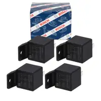 4x BOSCH 0986332400 Relais Universal Schalter Arbeitsstrom 12V 30A 5-polig