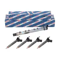 BOSCH Verteilerrohr Kraftstoffleitung + 4x Einspritzd&uuml;se f&uuml;r BMW E81-88 E90-93 X1 X3 N47