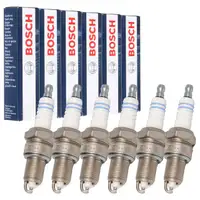 6x BOSCH WR8LC+ 0242229779 Z&uuml;ndkerze f&uuml;r BMW 3er E30 5er E28 E34 6er E24 7er E32 M20 M30