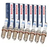 8x BOSCH 0241245677 Z&uuml;ndkerze f&uuml;r AUDI S6 RS6 C7 S7 RS7 4G A8 S8 4H 4.0 TFSI quattro
