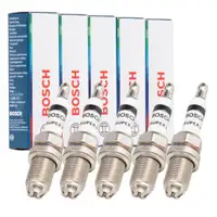 5x BOSCH 0242232501 FR78 Z&uuml;ndkerze f&uuml;r RENAULT Safrane 2 2.5 20V ab 10.1996 VOLVO 850 2.0