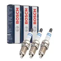 3x BOSCH 0242236530 Z&uuml;ndkerze f&uuml;r VW Polo 9N Fox SKODA Fabia 2 Roomster 1.2 101905601F