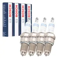4x BOSCH 0242229658 WR8LT+ Z&uuml;ndkerze f&uuml;r VW Golf 2 3 Passat B2 B3 B4 1.6 1.8 T4 2.0