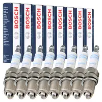 8x BOSCH 0242235666 FR7DC Z&uuml;ndkerze f&uuml;r CHEVROLET Corvette 5.7 JEEP Cherokee 4.7 V8