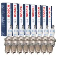 8x BOSCH WR8DC 0242229656 Z&uuml;ndkerze f&uuml;r MERCEDES Pullmann W100 W116 W126 C126 R107 C107
