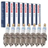 8x BOSCH FR6DPP332S 0242240628 Spark Plug for PORSCHE Cayenne (9PA) Turbo / S 4.5
