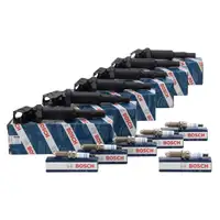 6x BOSCH Z&uuml;ndspule + Z&uuml;ndkerze f&uuml;r BMW 1er E82 135i 3er E90 E91 E92 335i 335xi N54