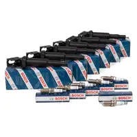 6x BOSCH Z&uuml;ndspule + 6x BOSCH Z&uuml;ndkerze f&uuml;r BMW E87 130i E91 E92 323i 325i 328i 525i N52