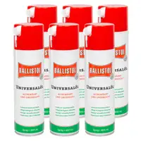6 x 400 ml BALLISTOL 21810 Universal Oil, Rust Protection, Machine Oil, Lubricating Oil, Maintenance Oil