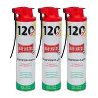 3x 520ml BALLISTOL 120 Jahre Jubil&auml;umsedition Universal&ouml;l Rostschutz Schmier&ouml;l Pflege&ouml;l