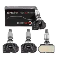 4x BH SENS HUF 73923450 SILBER Reifendrucksensor Radsensor RDKS f&uuml;r TESLA Model S 3 10 Y