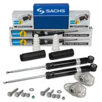 2x BILSTEIN B4 Sto&szlig;d&auml;mpfer + Staubschutz + Domlager f&uuml;r SKODA Octavia 2 1Z hinten