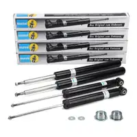 4x BILSTEIN B4 shock absorbers for BMW 3 Series E30 316-325i 324td (front and rear)