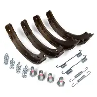 HIRSCHER Bremsscheiben + Bremsbel&auml;ge + Backen f&uuml;r MERCEDES W203 CL203 C209 R171 hinten