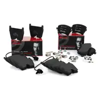 BREMBO Brake Pads + Warning Contact Cables for AUDI RS4 B7 and RS6 C5 (Front and Rear)