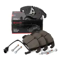 BREMBO Bremsscheiben + Bel&auml;ge + Sensor f&uuml;r AUDI A4 B8 A5 A6 C7 A7 Q5 8RB ab 07.2011 vorne