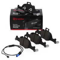 BREMBO P06107 Bremsbel&auml;ge + Warnkontaktsensor f&uuml;r BMW X3 G01 X4 G02 ohne M-Technik vorne