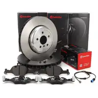 BREMBO Bremsscheiben + Bel&auml;ge + Sensor f&uuml;r BMW 3er G20/21 G22/23/26 ohne M-Technik vorne