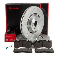 BREMBO Bremsscheiben + Bremsbel&auml;ge + Sensor f&uuml;r MERCEDES-BENZ GLC X253 C253 63AMG/S vorne