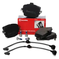 BREMBO P85180 Bremsbel&auml;ge + Warnkontaktsensor f&uuml;r AUDI RS6 C8 RS7 4K 600/630 PS hinten