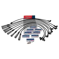BREMI Z&uuml;ndkabelsatz + 8x BOSCH Z&uuml;ndkerze f&uuml;r MERCEDES W116 350SE/SEL R107 C107 350SL M116