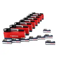 8x BREMI Z&uuml;ndspule + 8x BOSCH Z&uuml;ndkerze f&uuml;r BMW 5er E60 E61 6er E63 E64 7er E65-67 X5 N62
