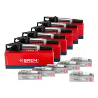 6x BREMI ignition coils + 6x NGK spark plugs for BMW F87 M2, F80 M3, F82, F83 M4, X4, F26 M40i, N55, S55
