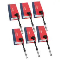 6x BREMI 20123 Zündspule Zündmodul für VW Transporter T4 2.8 VR6 204 PS 022905100J