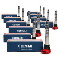 10x BREMI 20114 Z&uuml;ndspule f&uuml;r AUDI RS6 Avant 4F C6 R8 5.2 FSI 06E905115E