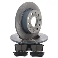 Brake discs + brake pads for VW Golf 5, 6; Caddy 3; A3; 8P; Leon; Octavia 2, 3; Yeti (rear)