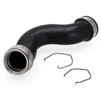 GATES Ladeluftschlauch + Klemmen f&uuml;r VW Golf 5 Caddy 3 AUDI A3 SKODA Octavia 2 1.9 2.0